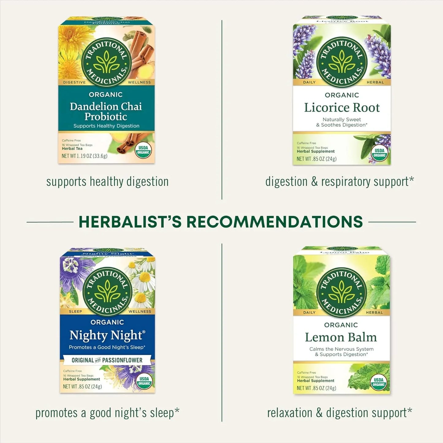 Organic, Chamomile Tea - Supports Stress Relief and Relaxation - Kosher, Non-Gmo, Caffeine-Free, Compostable - 16 Tea Bags