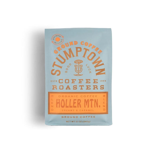 , Organic Medium Roast Ground Coffee, 100% Arabica Coffee - Holler Mountain 12 Ounce Bag, Flavor Notes of Citrus Zest, Caramel and Hazelnut