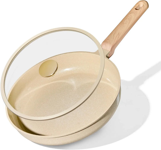 10" Frying Pan Set, Non-Toxic PTFE & PFOA Free Fry Pan & Omelet Pan, Compatible with Induction, Ceramic, Gas Cooktops