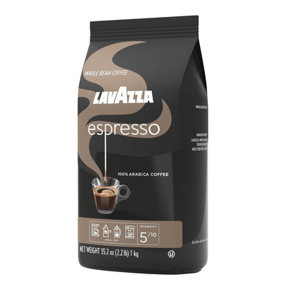 Espresso Whole Bean Coffee, Medium Roast, 100% Arabica, 2.2 Lb Bag