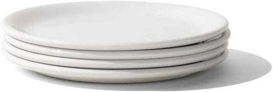 Cookware | Set of 4 | Bread and Butter Plates | White | Porcelain | Crafted in England