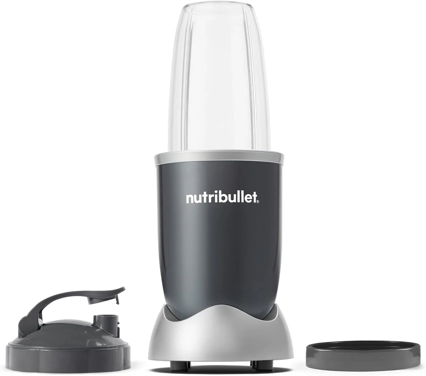 Personal Blender, Shakes, Smoothies, Food Prep, and Frozen Blending, 24 Ounces, 600 Watt, Gray, NBR-0601WM