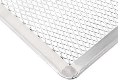Pizza Screen 11 X 16 Inch 2 Pack Rectangular Aluminum Pizza Pan Restaurant-Grade Flatbread Screen Pizza Crisper Pan,Oven-Safe