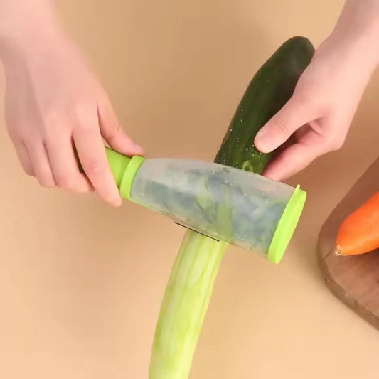 Multifunctional 3-In-1 Vegetable Peeler with Storage Box – Stainless Steel Vegitable & Fruit Peeler – Kitchen Tool for Easy Peeling & Slicing – Peeling Knife for Home & Professional Use.