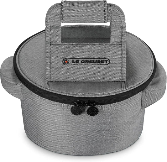 round Dutch Oven Tote Bag, 15 In., Noir