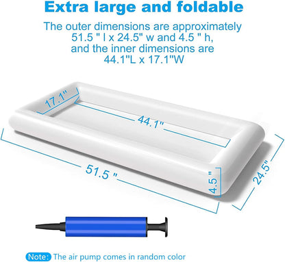 Inflatable Serving Bars Ice Buffet Salad Serving Trays Food Drink Holder Cooler Containers Indoor Outdoor BBQ Picnic Pool Party Supplies Luau Cooler W Drain Plug