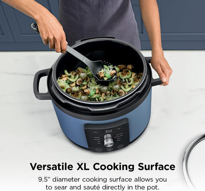 Hyperheat 9-In-1 6.5-Qt Pressure Cooker | Steams, Slow Cooks, Sears, Sautés, Sous Vide, Yogurt & More | with Simpliserve Pot | Powerful 1200-Watt | Blue Macaron | PC201