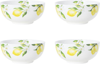Lemons 16-Piece Dinnerware Set, Service for 4, Multicolor