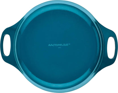Enameled Cast Iron Dutch Oven/Casserole Pot with Lid, 5 Quart, Teal