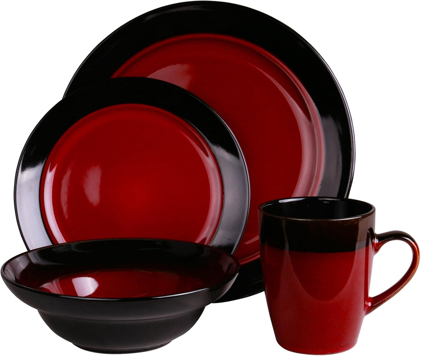 ’S Tanizia 16 Piece High Gloss Dinnerware Set