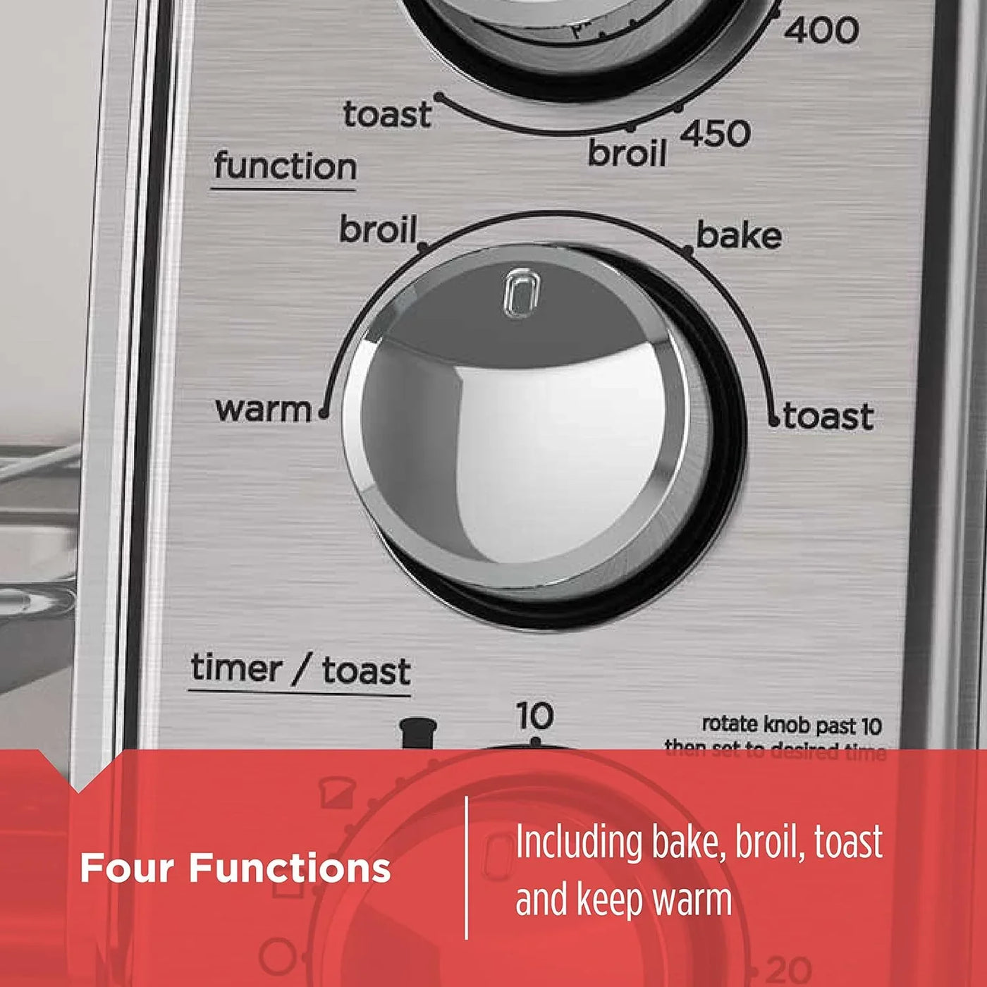 4-Slice Toaster Oven with Natural Convection, Stainless Steel, TO1760SS (TO1760SST-1)