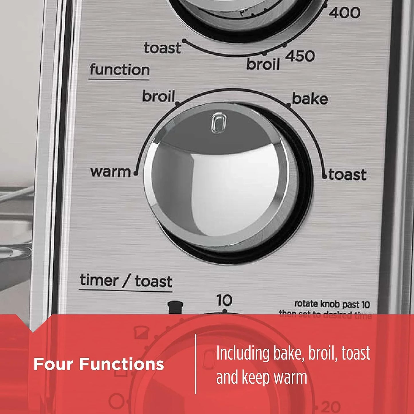 4-Slice Toaster Oven with Natural Convection, Stainless Steel, TO1760SS (TO1760SST-1)