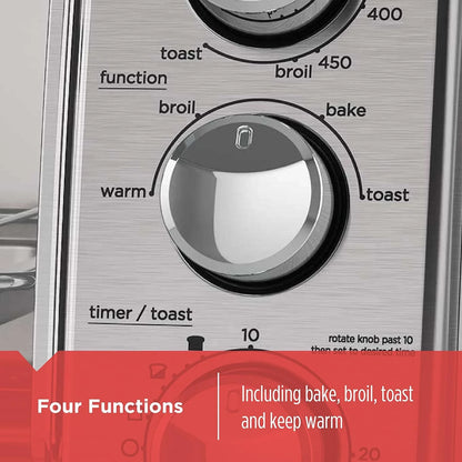 4-Slice Toaster Oven with Natural Convection, Stainless Steel, TO1760SS (TO1760SST-1)