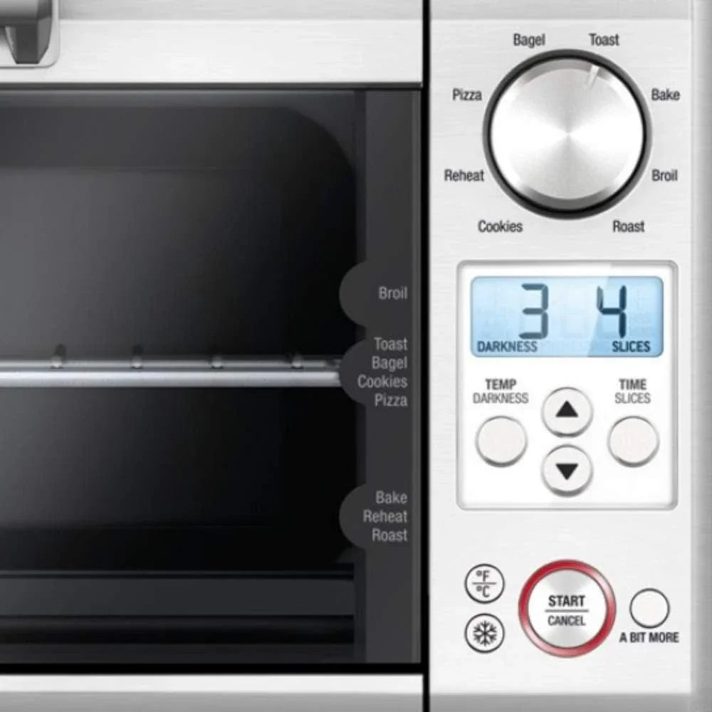 BOV450XL Mini Smart Countertop Oven and Toaster Oven, Small, Brushed Stainless Steel