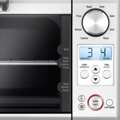BOV450XL Mini Smart Countertop Oven and Toaster Oven, Small, Brushed Stainless Steel