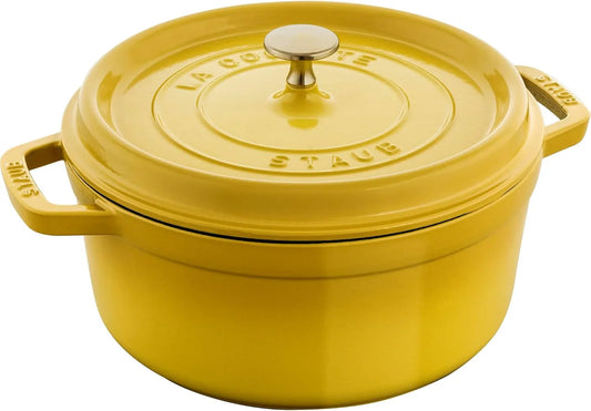 Cast Iron 4-Qt round Dutch Oven - Citron