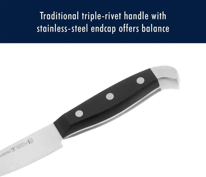 Statement Premium Quality 15-Piece Set with Block, Natural, Razor-Sharp, German Engineered Informed by 100+ Years of Mastery, Lightweight and Strong, Dishwasher Safe