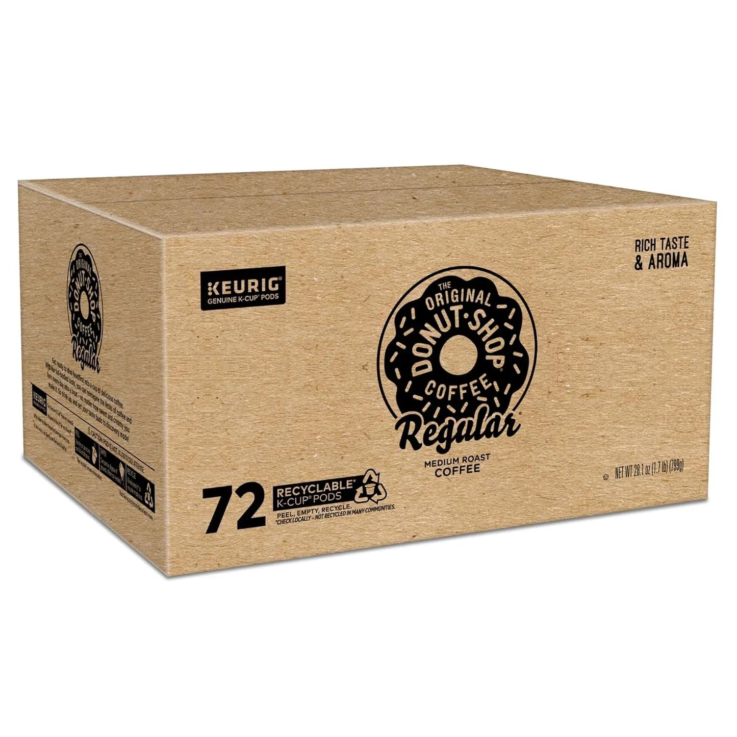 Regular Keurig Single-Serve K-Cup Pods, Medium Roast Coffee, 72 Count