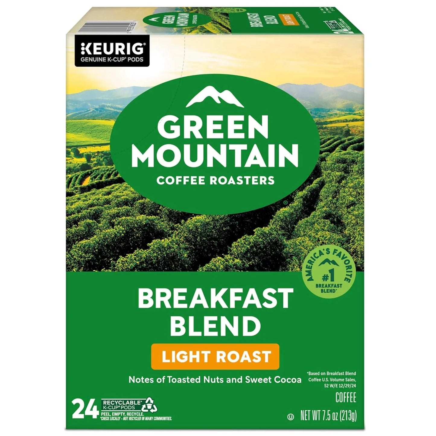 Breakfast Blend Single-Serve Keurig K-Cup Pods, Light Roast Coffee, 96 Count