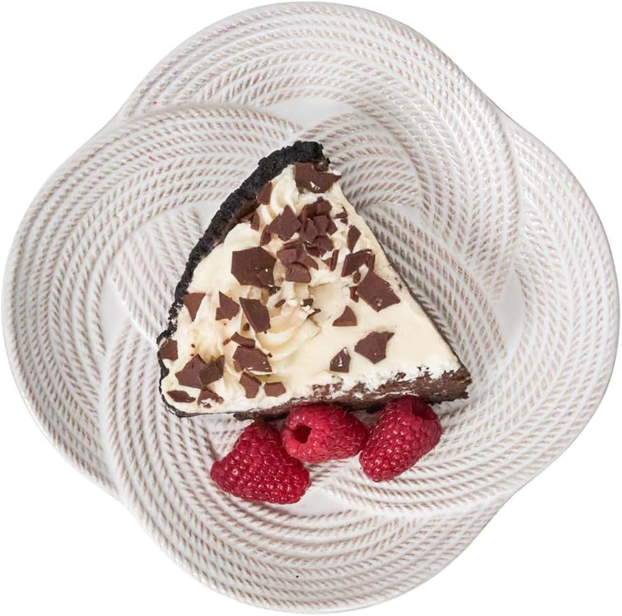Le Panier Mystic Knot Dessert/Salad Plate - Whitewash
