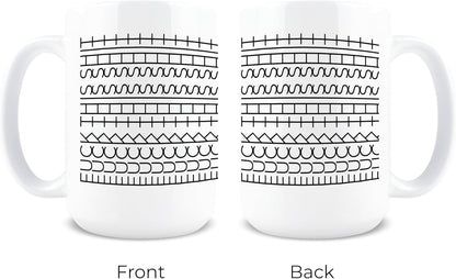 Hidden Message Coffee Mug, 15 Oz Ceramic Funny Coffee Cup, Hidden Message Mug, F This S Cup, Birthday Gag Gifts for Women, Adult White Elephant Gifts, Novelty Items for Adults