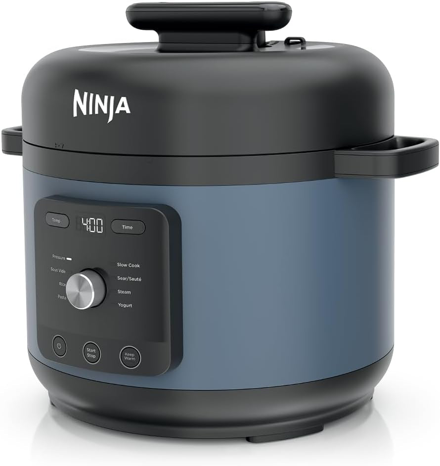 Hyperheat 9-In-1 6.5-Qt Pressure Cooker | Steams, Slow Cooks, Sears, Sautés, Sous Vide, Yogurt & More | with Simpliserve Pot | Powerful 1200-Watt | Blue Macaron | PC201