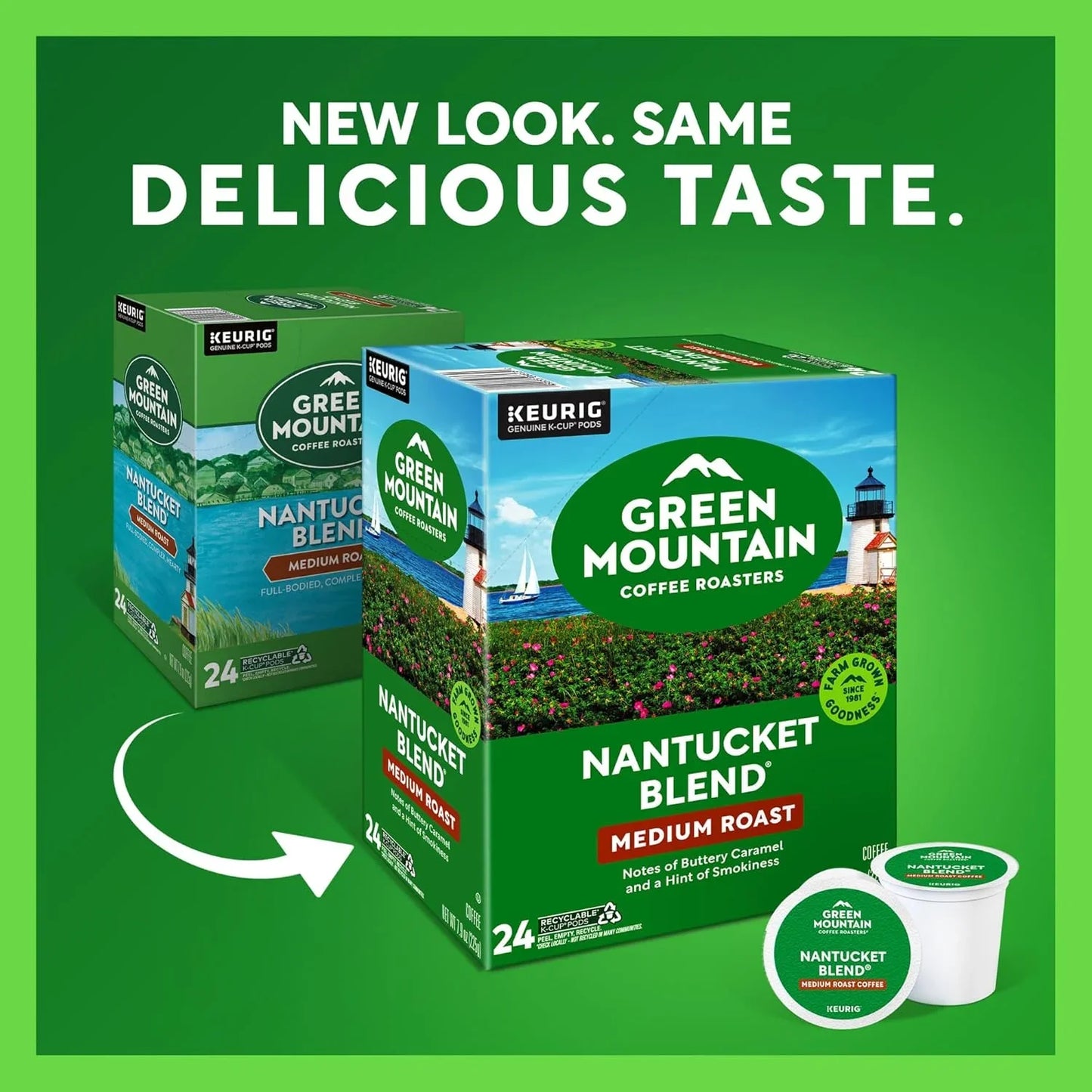 Nantucket Blend Keurig Single-Serve K-Cup Pods, Medium Roast Coffee, 96 Count