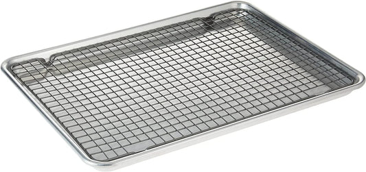 - 43172AMZM  Half Sheet with Oven Safe Nonstick Grid, 2 Piece Set, Natural