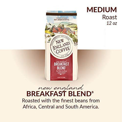 Breakfast Blend Medium Roast Ground Coffee, 12Oz Bag (Pack of 1)