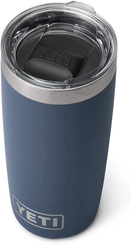 Rambler 10 Oz Tumbler, Stainless Steel, Vacuum Insulated with Magslider Lid, Navy