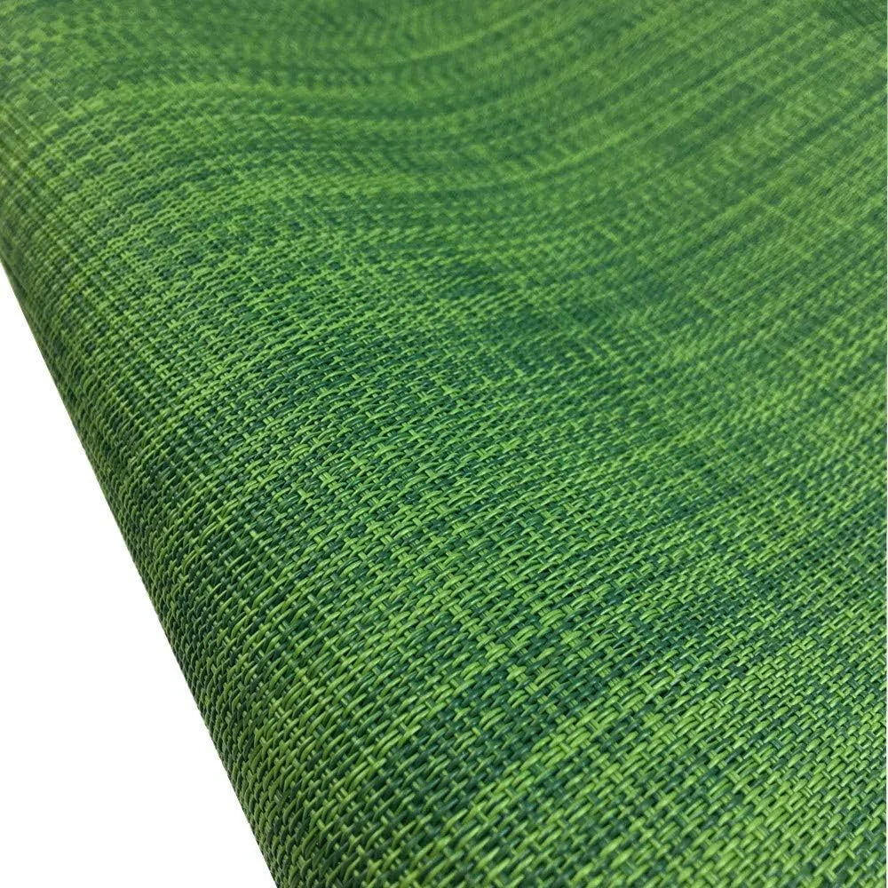 Placemats Set of 6 for Dining Table Stain Resistant Washable PVC Kitchen Table Mats Woven Vinyl Wipeable Table Placemat,Easy to Clean(Algae Green)