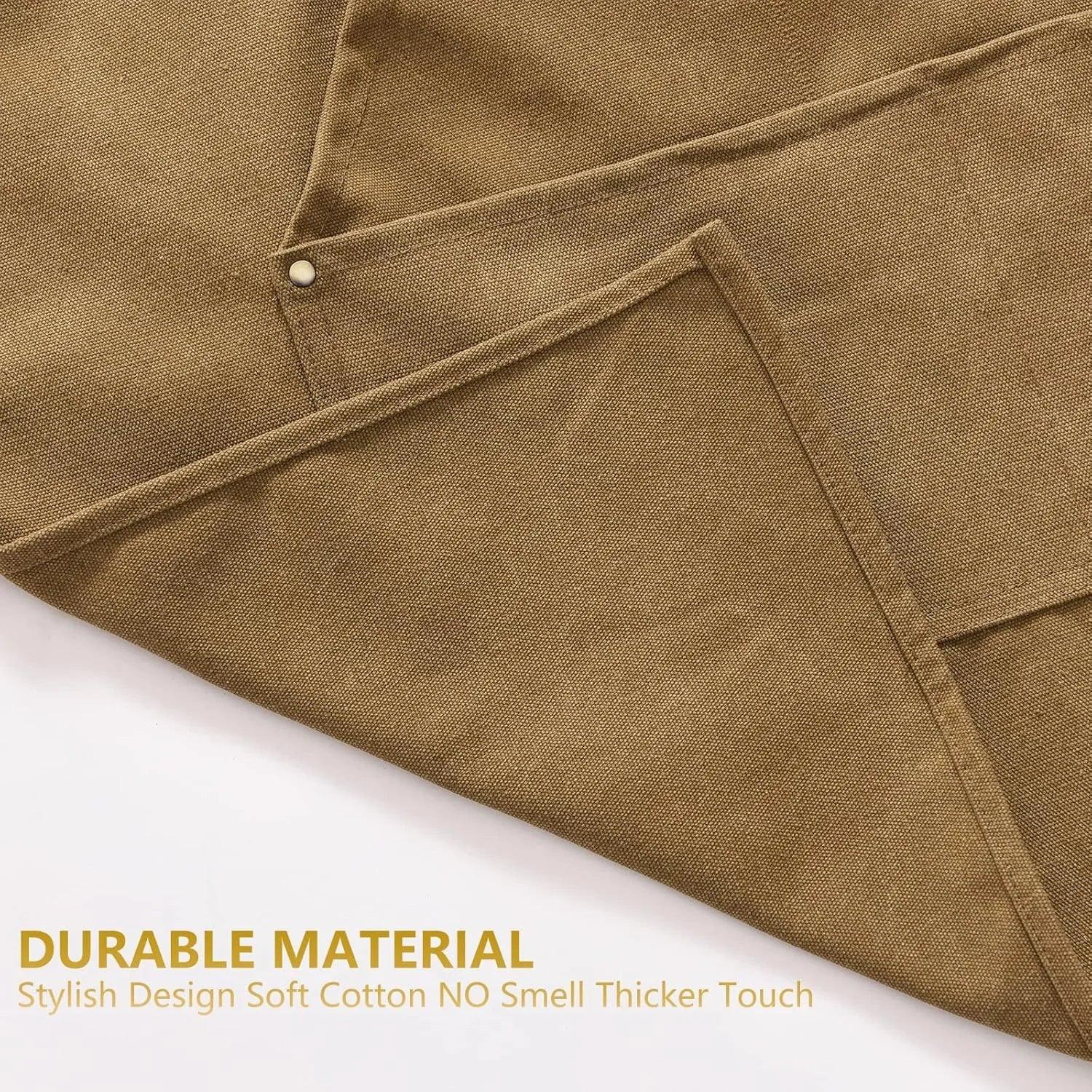 Durable soft cotton kitchen apron with stylish design and thicker touch