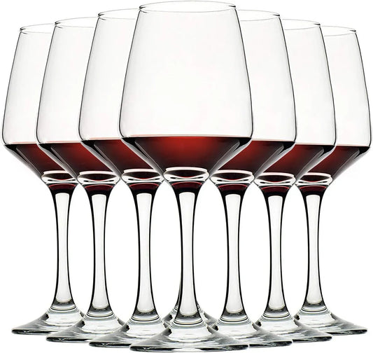 Wine Glasses Set of 8, 12Oz, Lead-Free, Clear, Durable Glassware