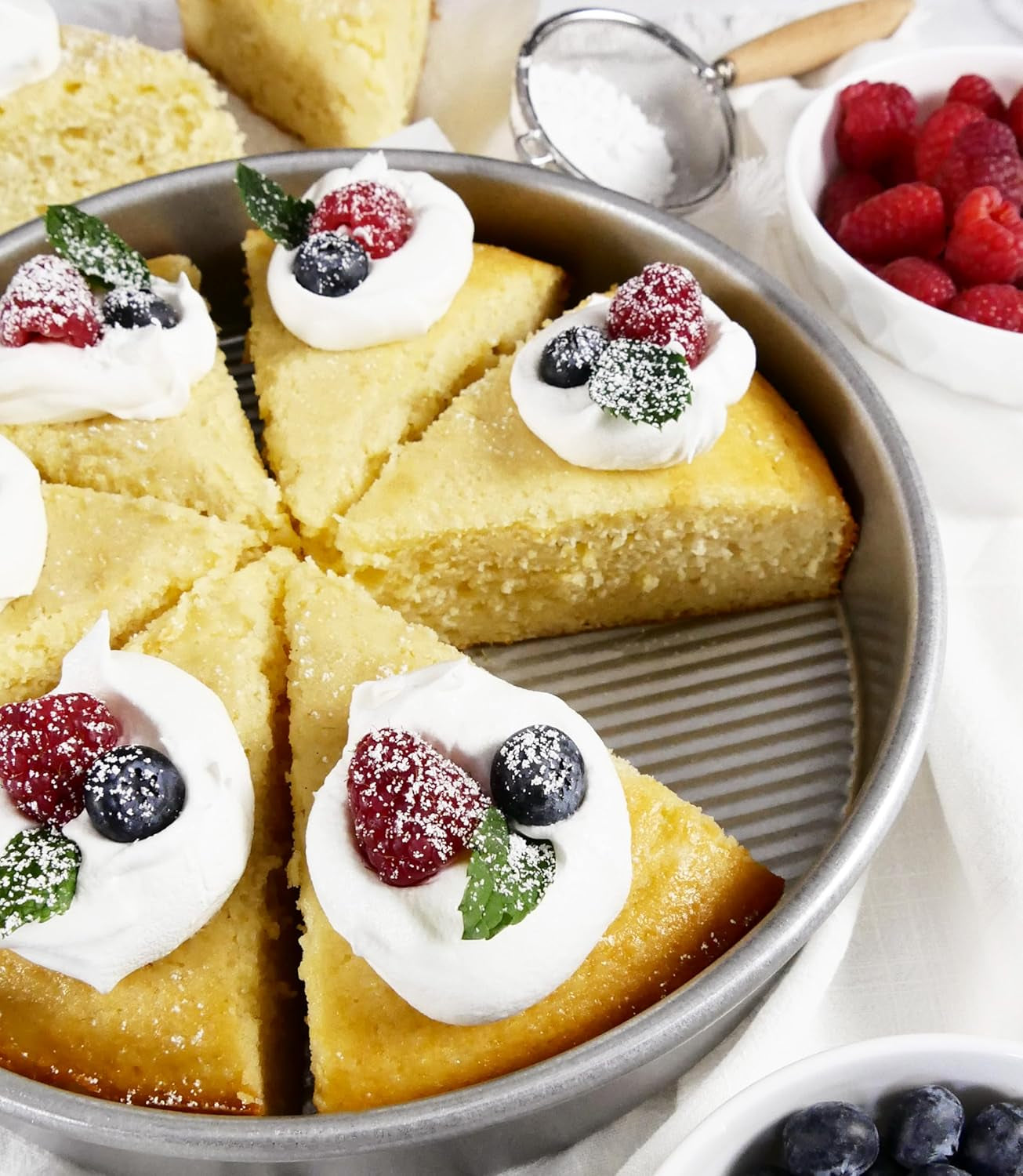 Bakeware round Cake Pan, 9 Inch, Nonstick & Quick Release Coating, 9-Inch,Aluminized Steel
