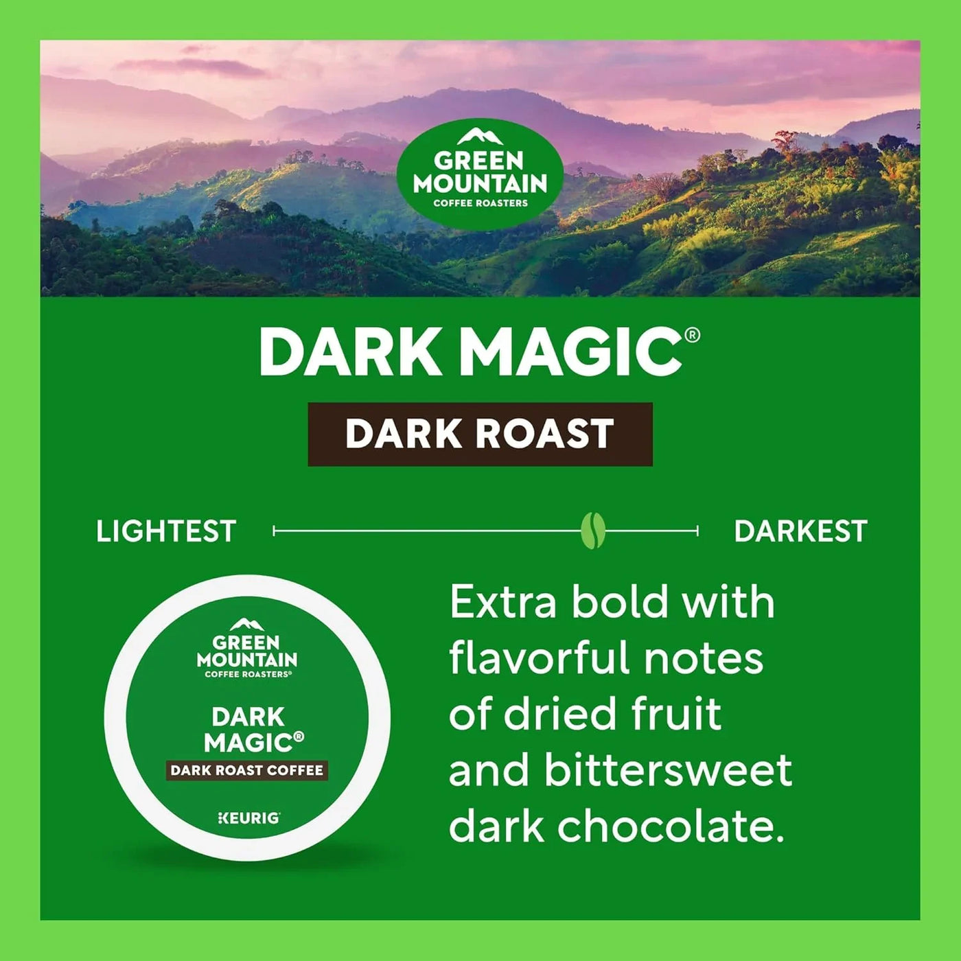 Dark Magic Coffee, Keurig Single-Serve K-Cup Pods, Dark Roast, 96 Count