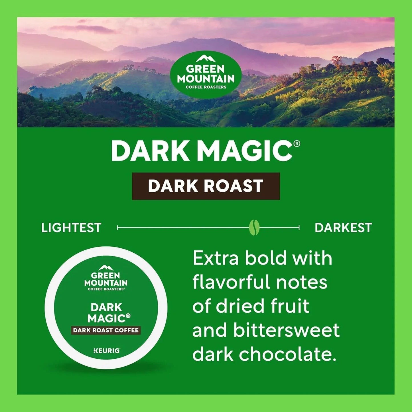 Dark Magic Coffee, Keurig Single-Serve K-Cup Pods, Dark Roast, 96 Count